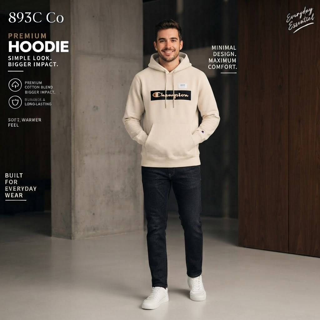 893C Co. Premium Everyday Hoodie - Minimal Design & Maximum Comfort