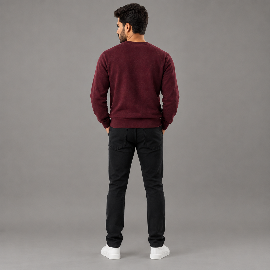 Premium Fleece Sweatshirt - Maroon
