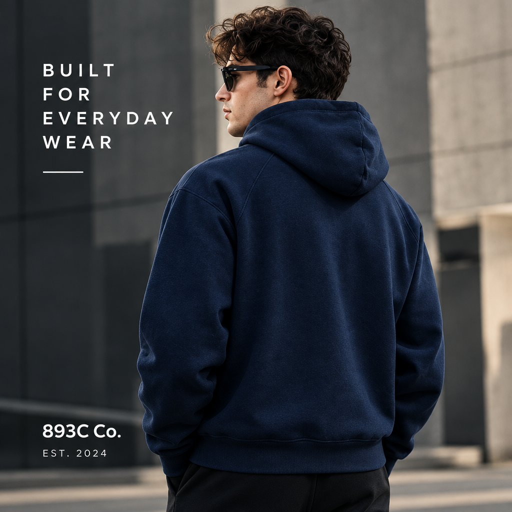 Dark Navy Pullover Hoodie