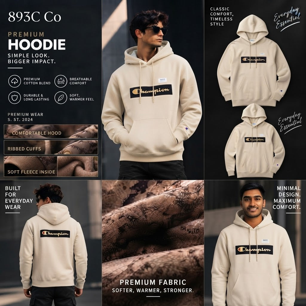 893C Co. Premium Everyday Hoodie - Minimal Design & Maximum Comfort