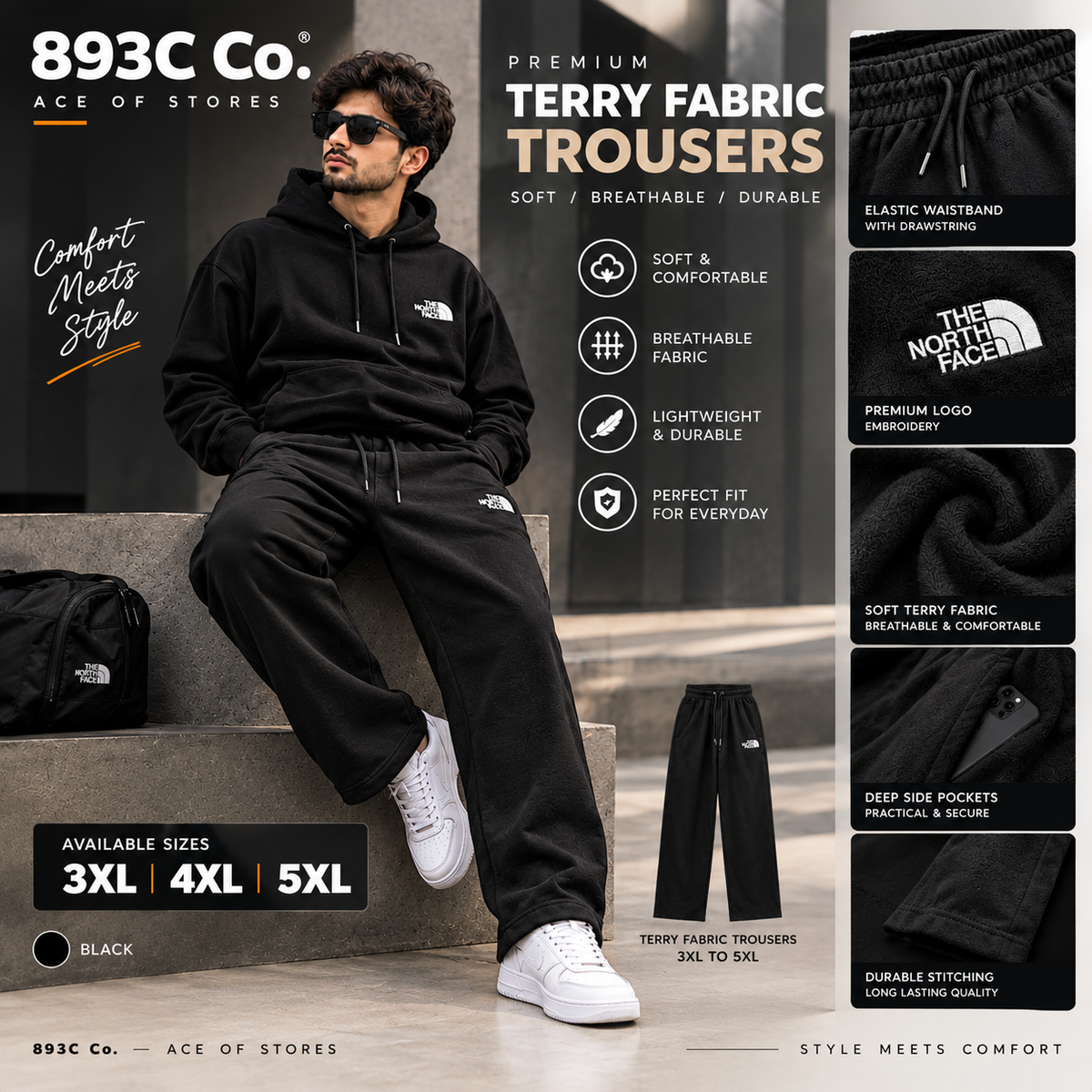 Premium Terry Fabric Trouser – 893 CCO™