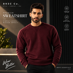 Premium Fleece Sweatshirt - Maroon