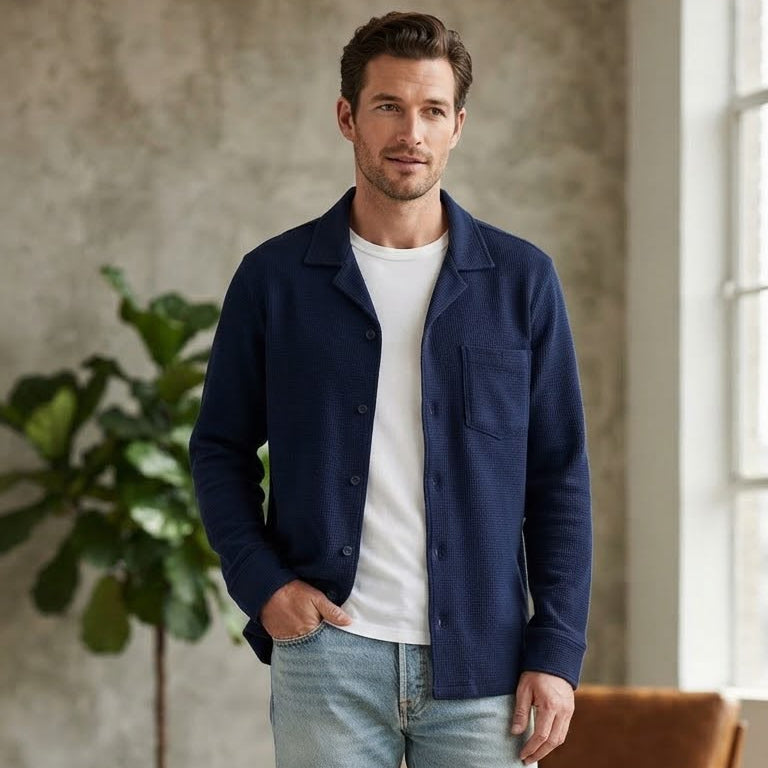 Men’s Cuban Collar Shirt – Premium Casual Collection | 893C Co.