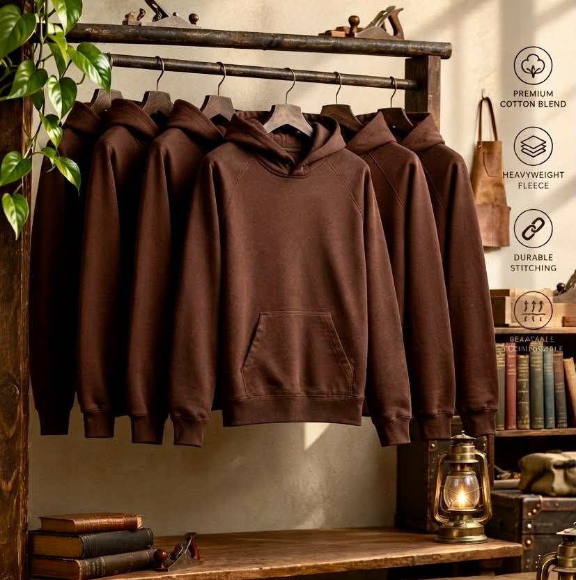 Dark Chocolate Heavyweight Pullover Hoodie