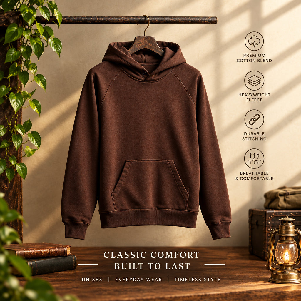 Dark Chocolate Heavyweight Pullover Hoodie