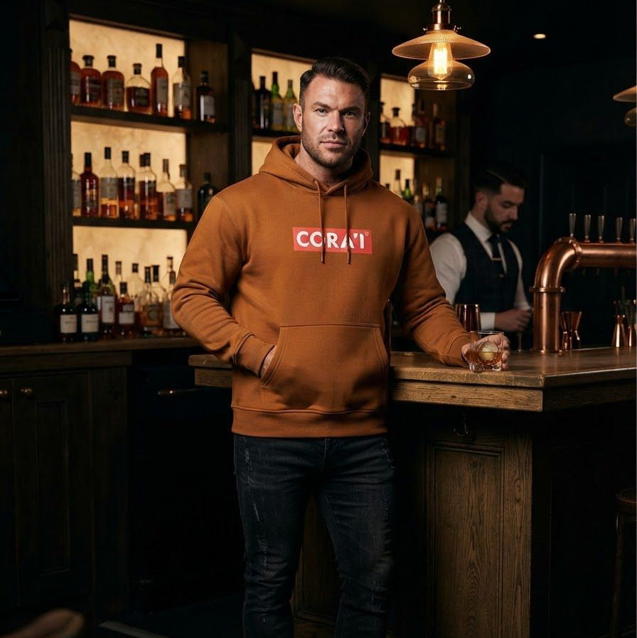 CORA'I Signature Heavyweight Hoodie — Rich Amber