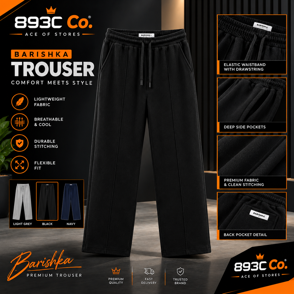 Barishka Premium Trouser for Men | 893C Co.