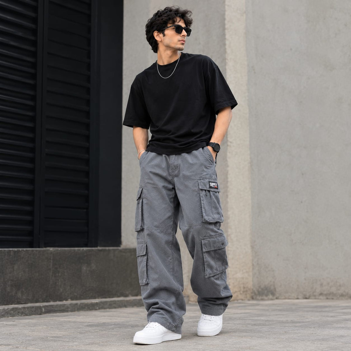Supply & Demand Cargo Trousers — Grey